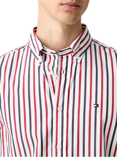 Camicia in popeline a righe Tommy Hilfiger | MW0MW433150EV